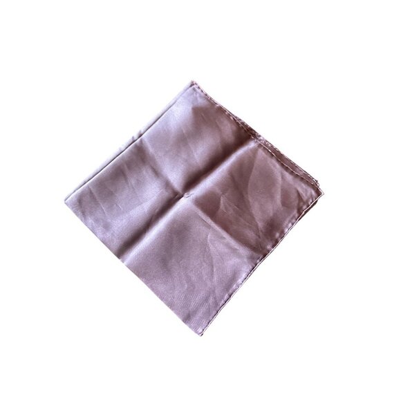 Purple Satin Pocket Square - Picture 3 of 3
